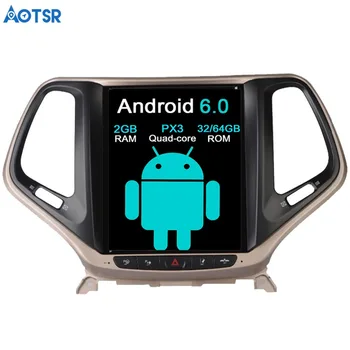Aotsr Android 7.1 Tesla stila Automašīnas nē, DVD Atskaņotājs, GPS Navigācijas JEEP Cherokee 2014-2018 Auto navi stereo headunit multivides